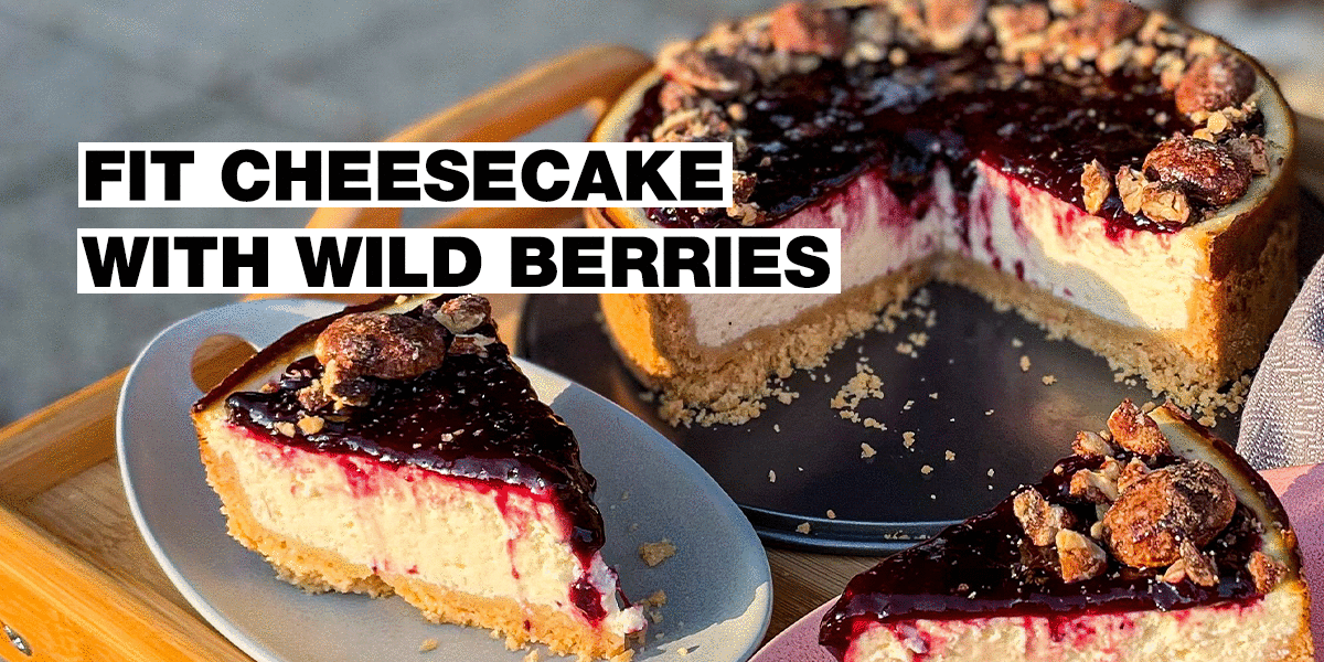 Fit cheesecake with forest fruit: Follow the recipe of a famous fitness food blogger!